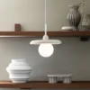 IT'S ABOUT ROMI Lámpara colgante Tivoli, Ø 25 cm, blanca, travertino