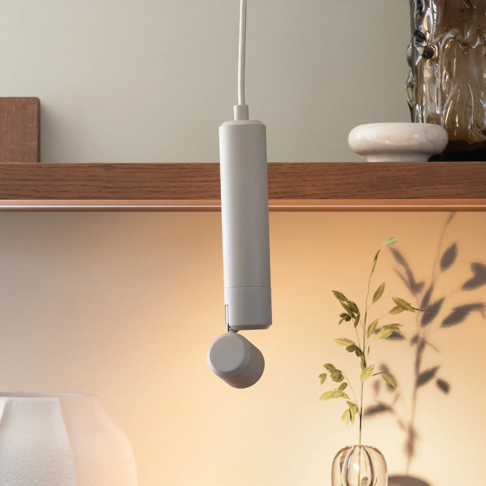 IT'S ABOUT ROMI Lámpara colgante LED «Milan», color arena, Ø 6 cm