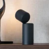 IT'S ABOUT ROMI Lámpara de mesa LED recargable Milan, negra, 19 cm
