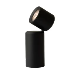IT'S ABOUT ROMI Lámpara de mesa LED recargable Milan, negra, 19 cm