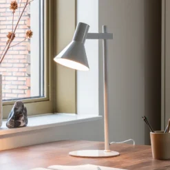 IT'S ABOUT ROMI Lámpara de mesa Stavanger, gris claro, altura 51 cm
