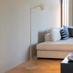 IT'S ABOUT ROMI Lámpara de pie Bilbao, beige, altura 154 cm