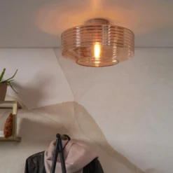 IT'S ABOUT ROMI Lámpara de techo Verona, ámbar, cristal, E27