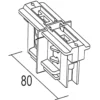 Ivela conector electrónico longitudinal, negro