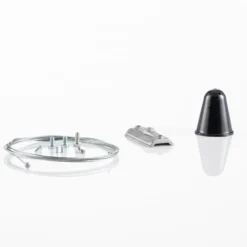 Ivela LKM Suspensión con cable 200 cm, plato 6 cm, negro
