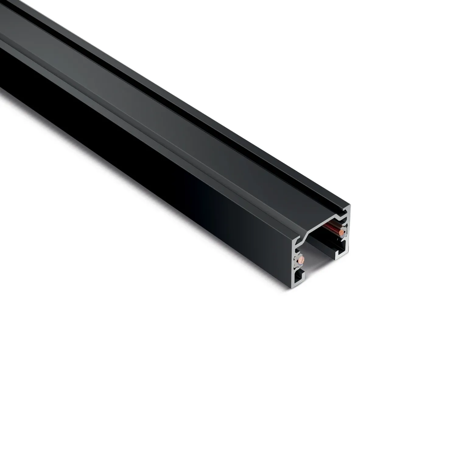 Ivela Riel SQUARE 48 V, negro, longitud 300 cm, metal