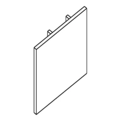 Ivela tapa final para LKM quadro, plata