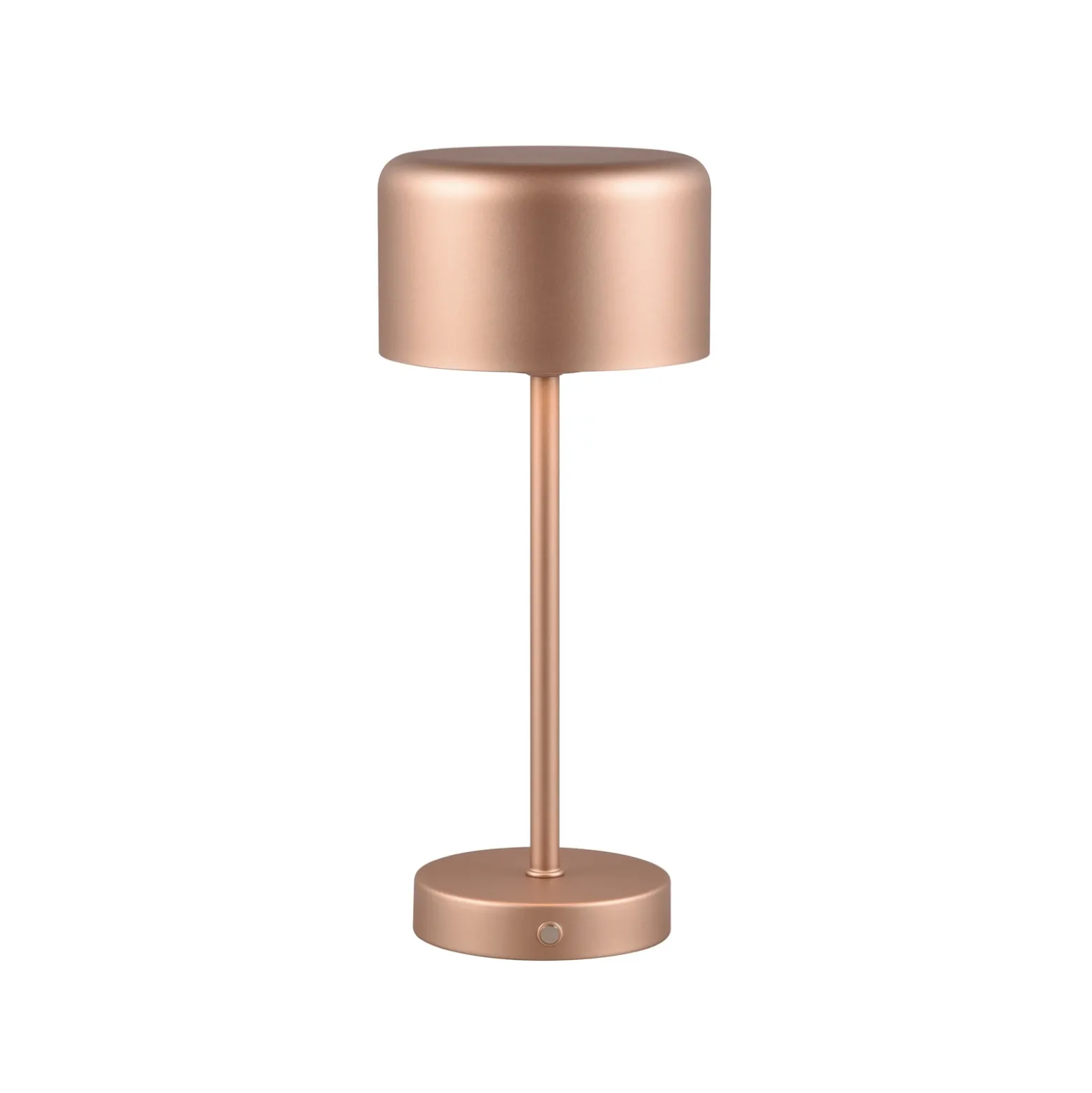 Jeff lámpara de mesa LED recargable, café, altura 30 cm, metal