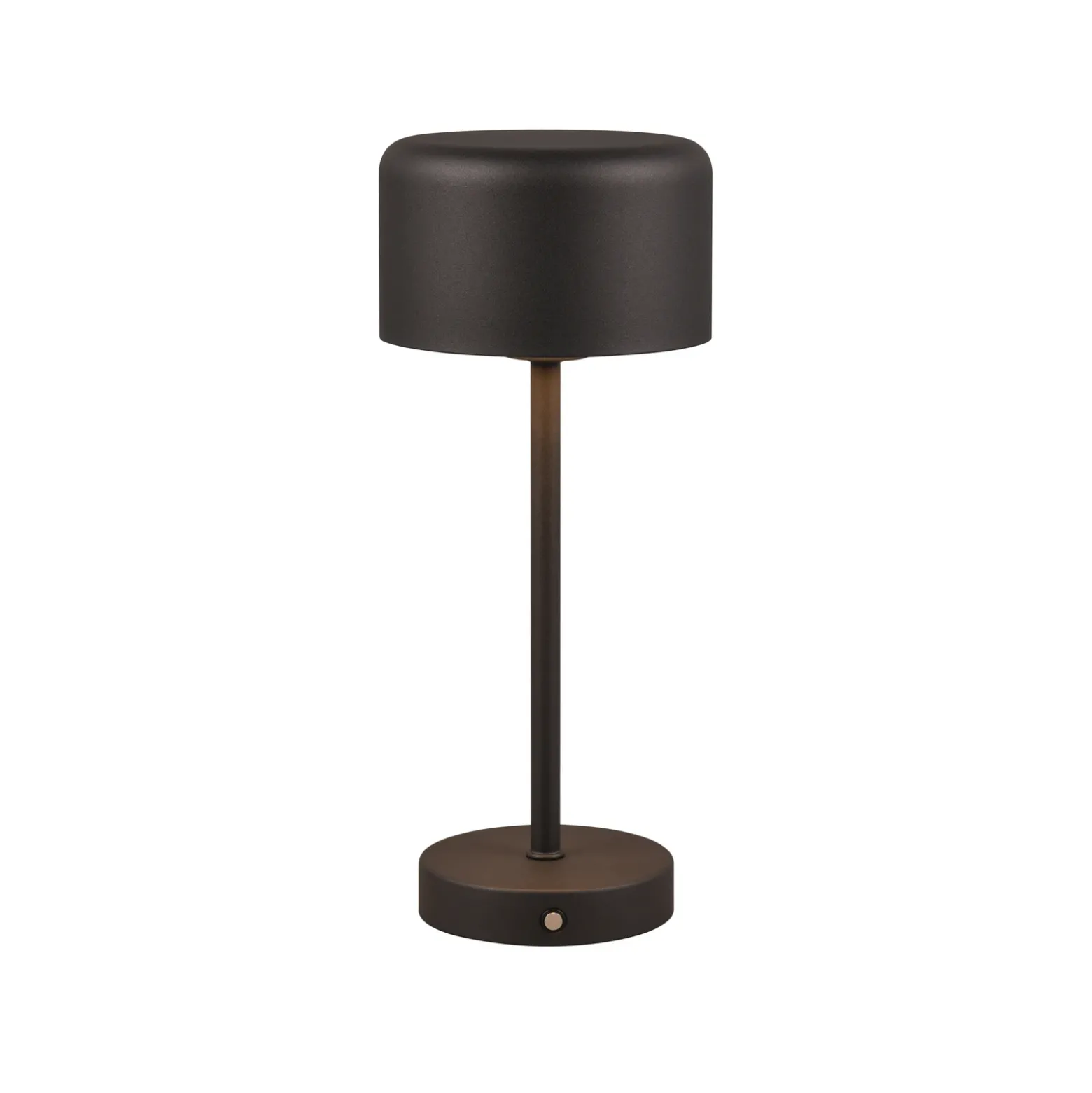 Jeff lámpara de mesa LED recargable, negro mate, altura 30 cm, metal