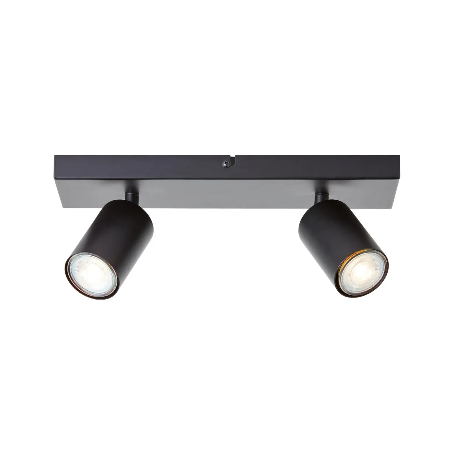 Jello downlight de techo, longitud 32 cm, negro, 2 luces, metal