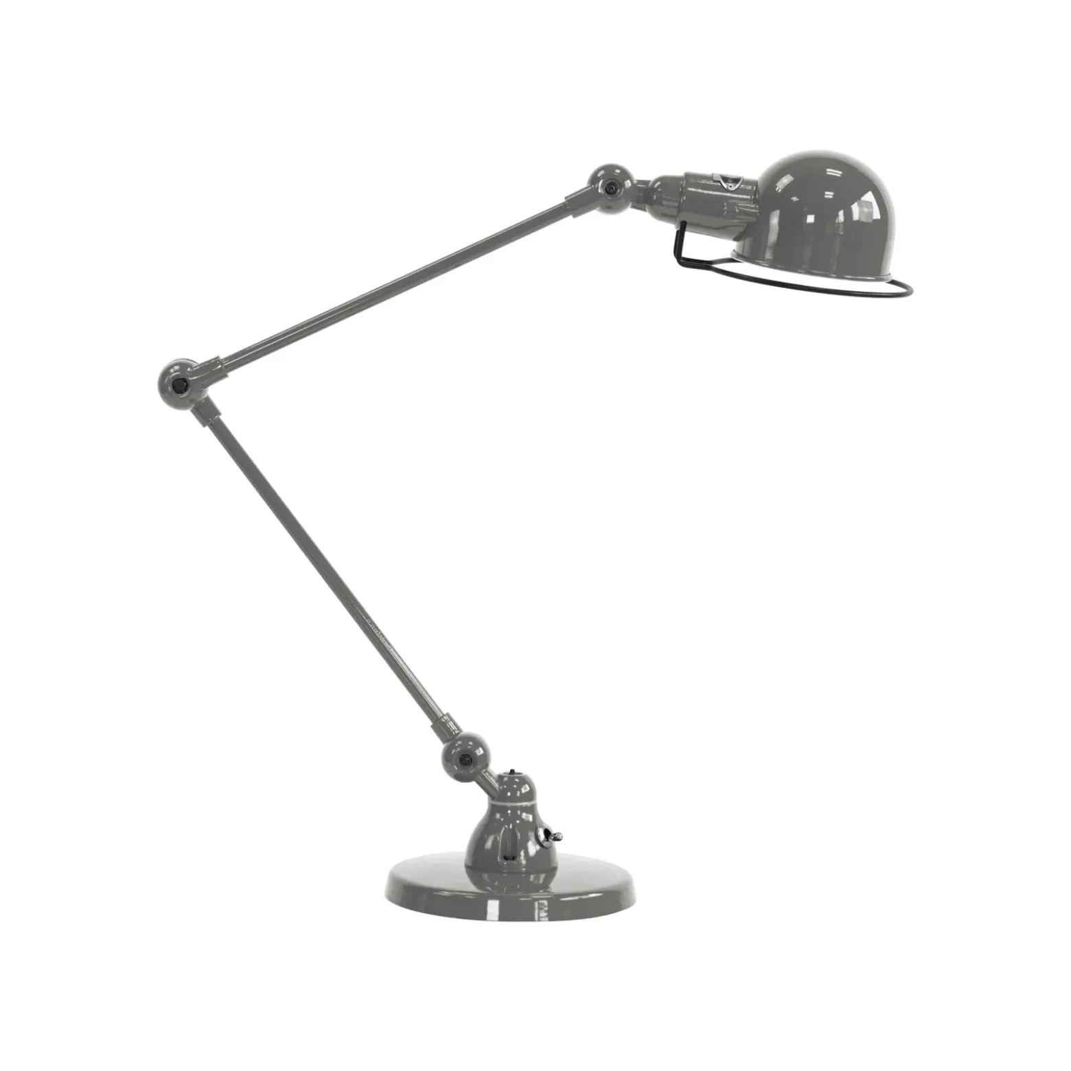 Jieldé Signal SI333 lámpara de mesa con base, gris ratón
