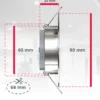 Juego de 12 focos empotrables LED Slide, níquel mate, 3000 K