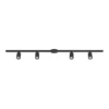 Juego de rieles EASY TRACK, negro, 4 focos GU10, longitud 193 cm