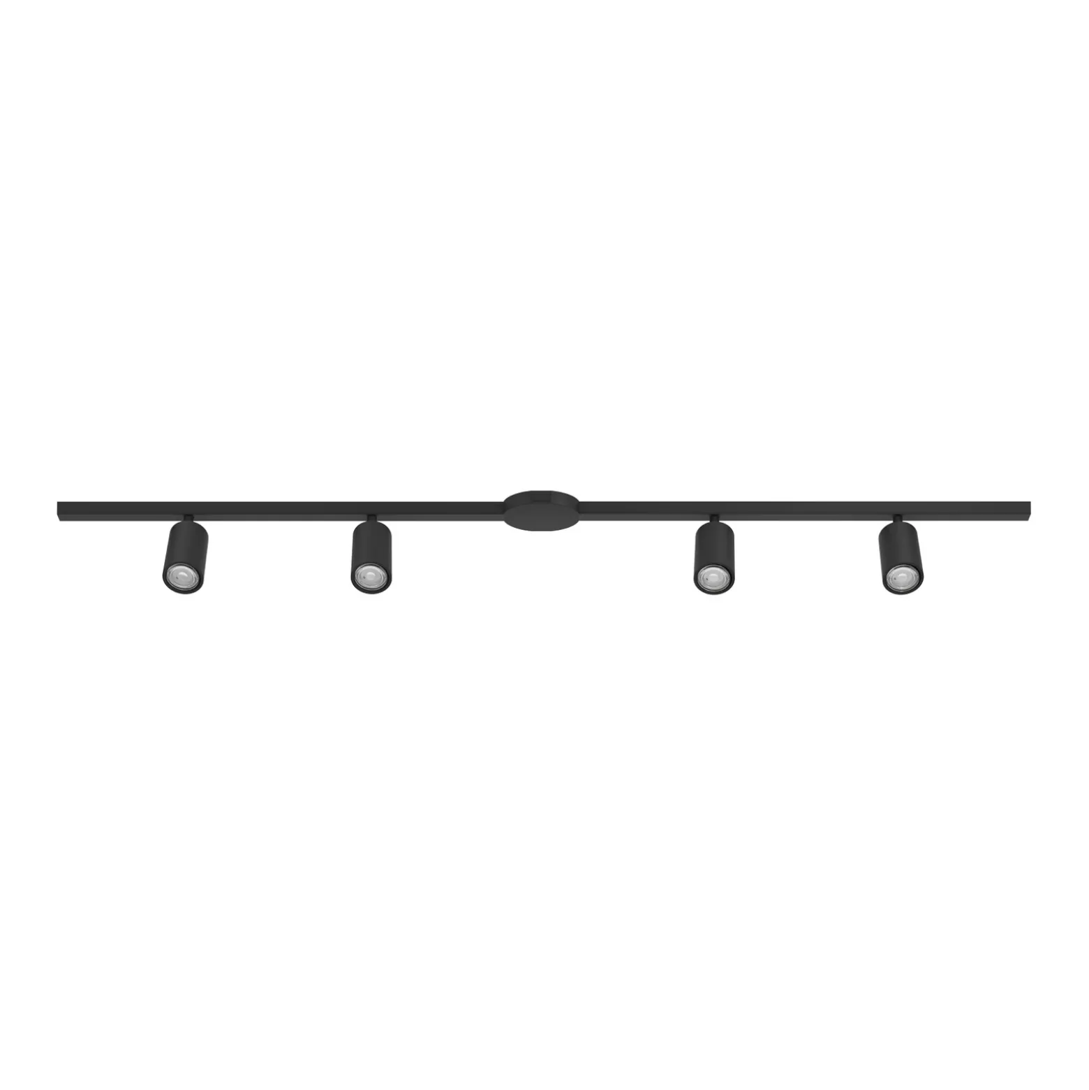 Juego de rieles EASY TRACK, negro, 4 focos GU10, longitud 193 cm