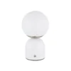 Julsy lámpara de mesa LED recargable, blanca, altura 21 cm, metal, CCT