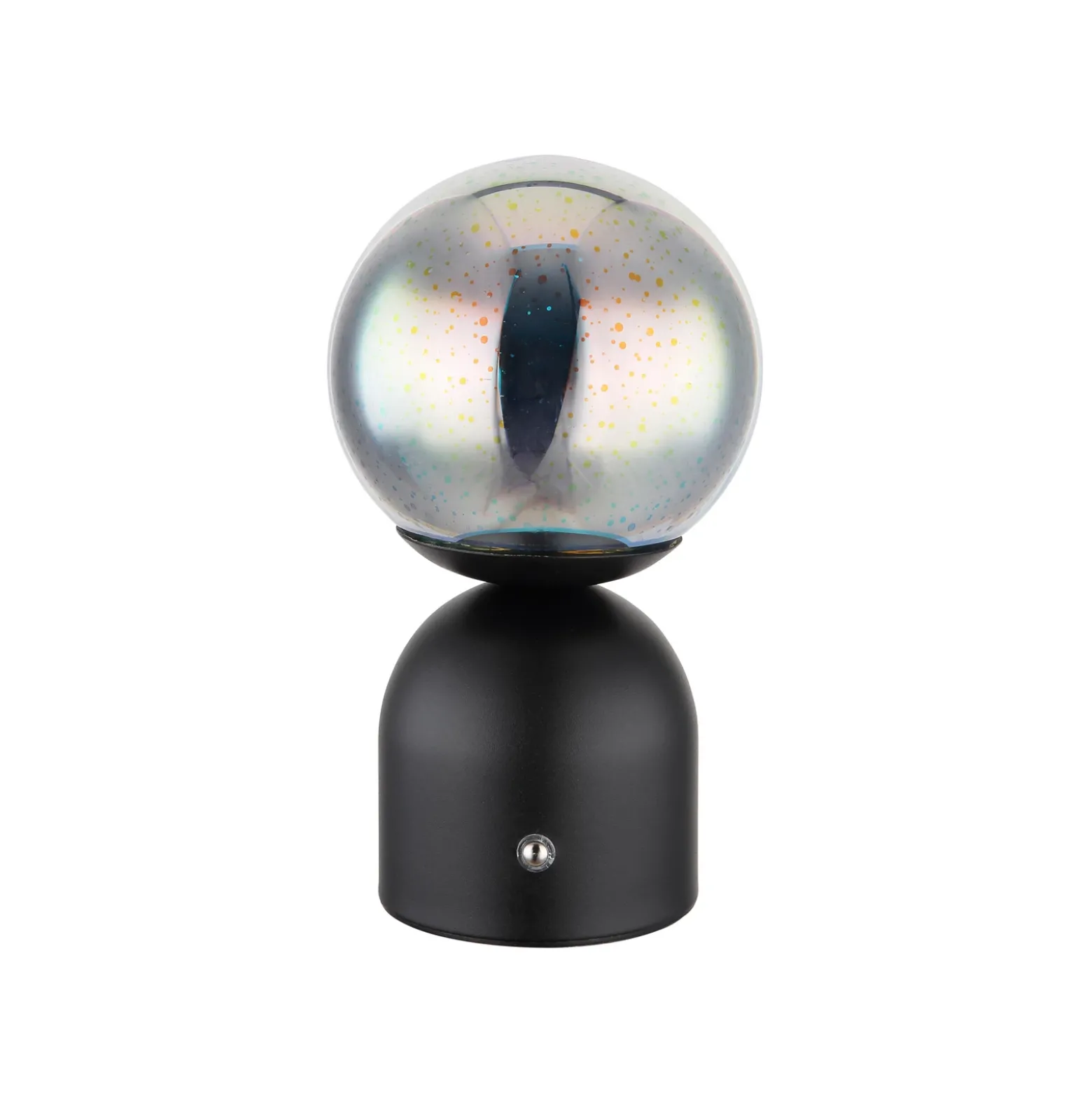 Julsy lámpara de mesa LED recargable, negra, 3D, altura 21 cm, CCT