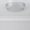 JUNA lámpara de techo para baño, borde de vidrio