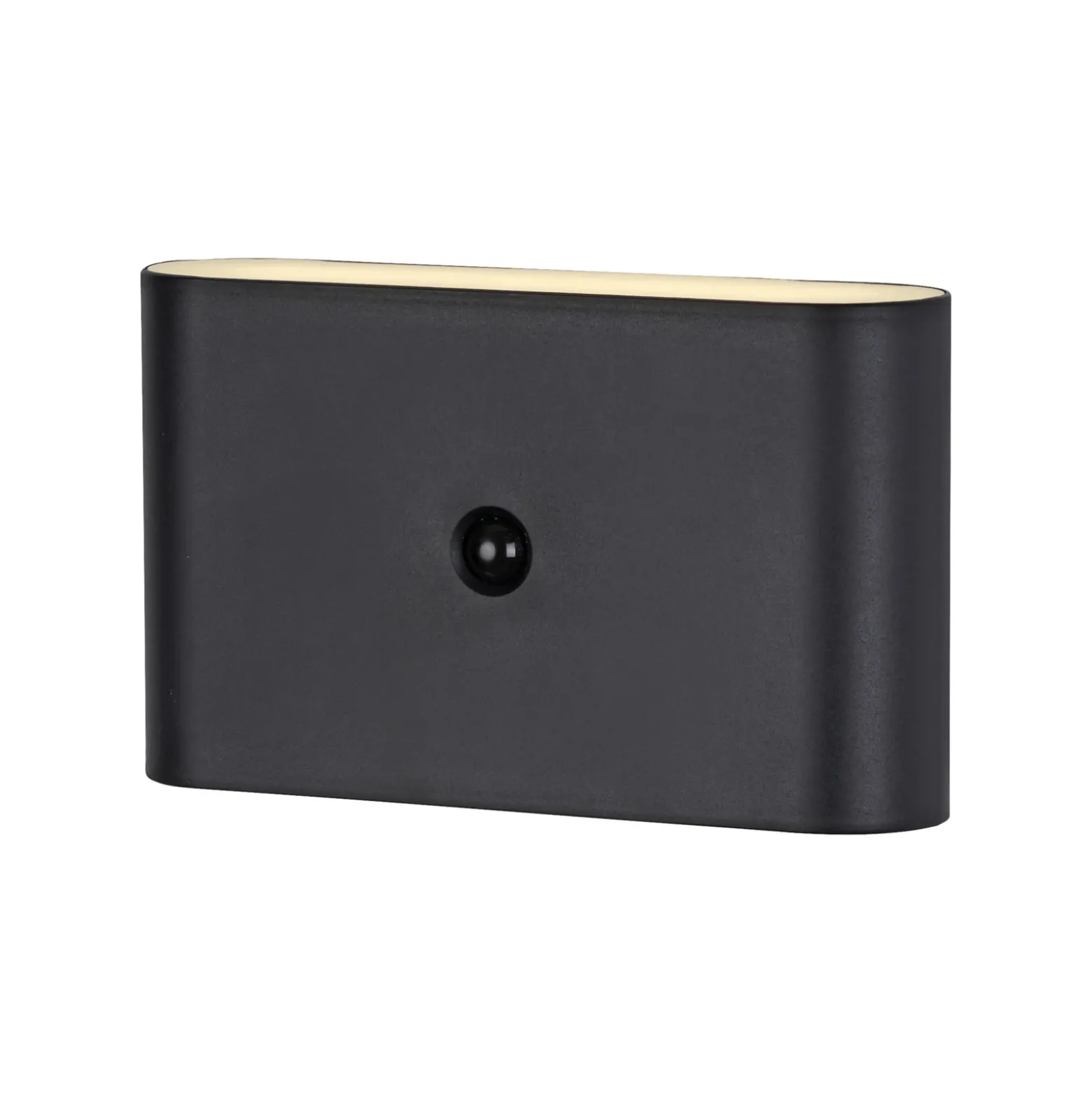 JUST LIGHT. aplique de pared LED recargable Ziddy negro Sensor 3000 K