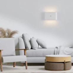 JUST LIGHT. aplique de pared LED recargable Ziddy, blanca, sensor 3000 K