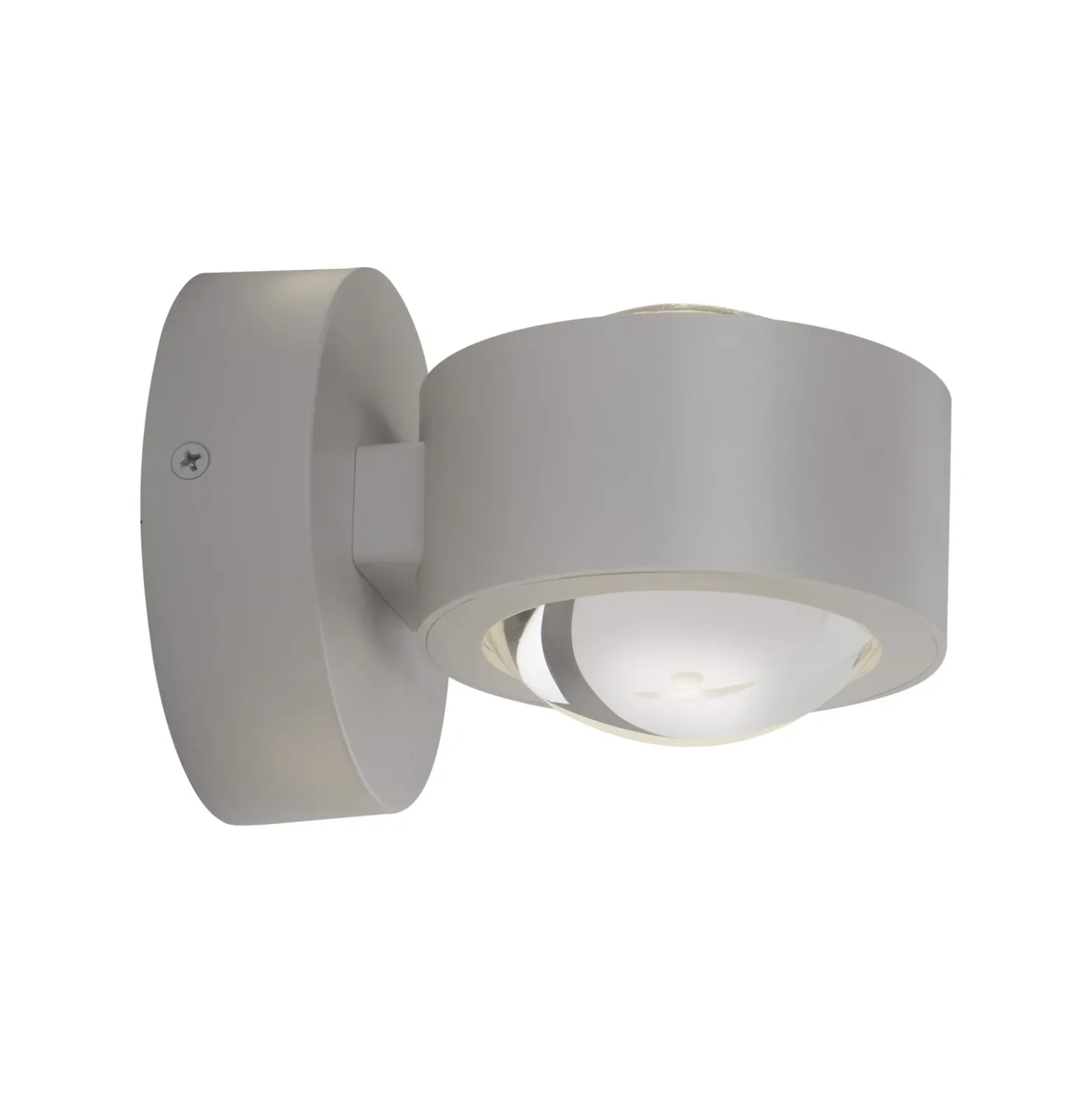 JUST LIGHT. Aplique de pared recargable LED Chia, arena, hierro, 3000 K