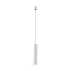 JUST LIGHT. Lámpara colgante LED recargable Attach, blanco, hierro