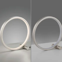 JUST LIGHT. Lámpara de mesa LED Mini Ritus, Ø 25 cm, hierro