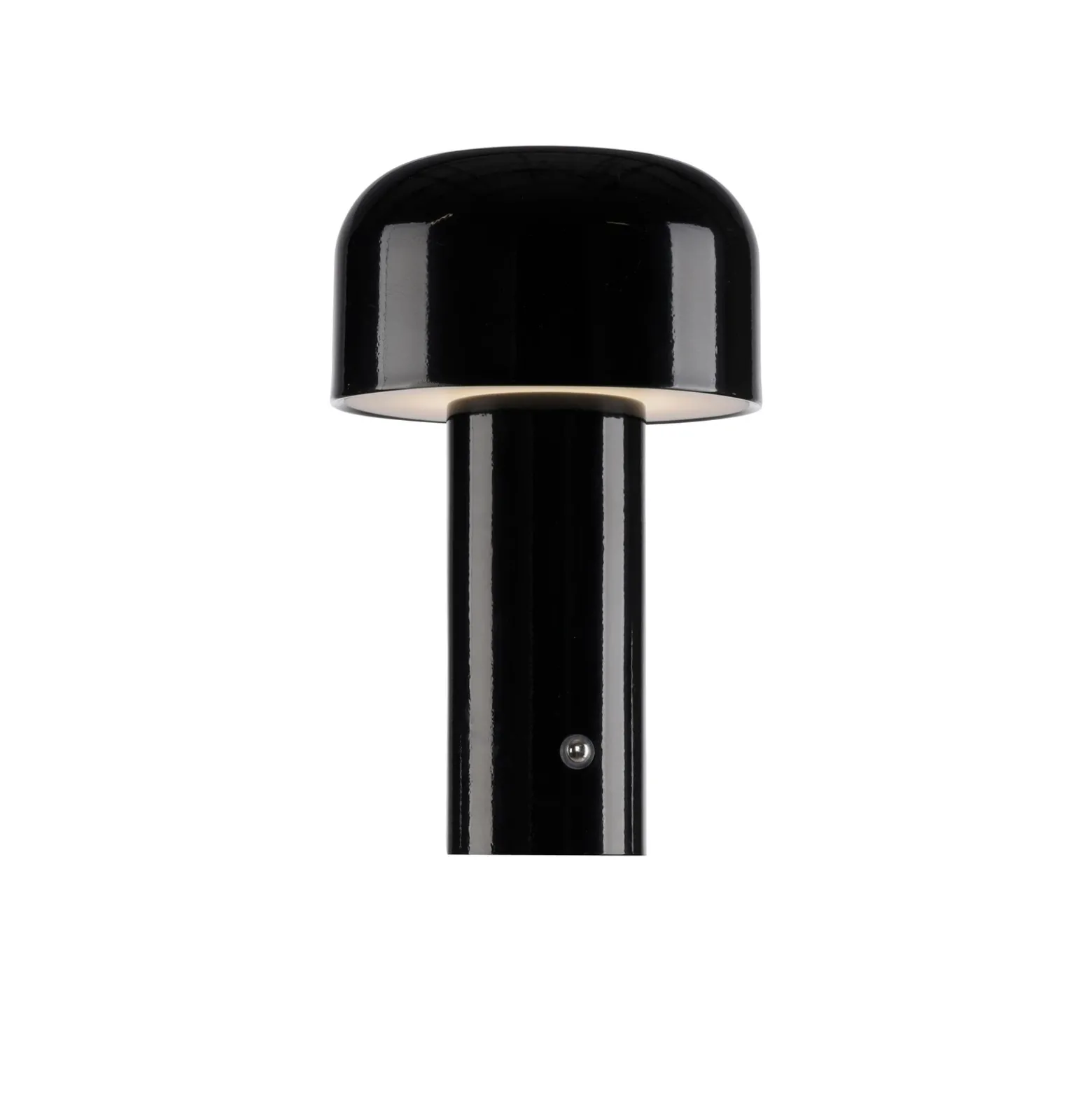 JUST LIGHT. Lámpara de mesa LED recargable Agnes, negra, hierro, CCT