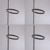 JUST LIGHT. Lámpara de pie LED Ritus negro hierro atenuador 3000 K