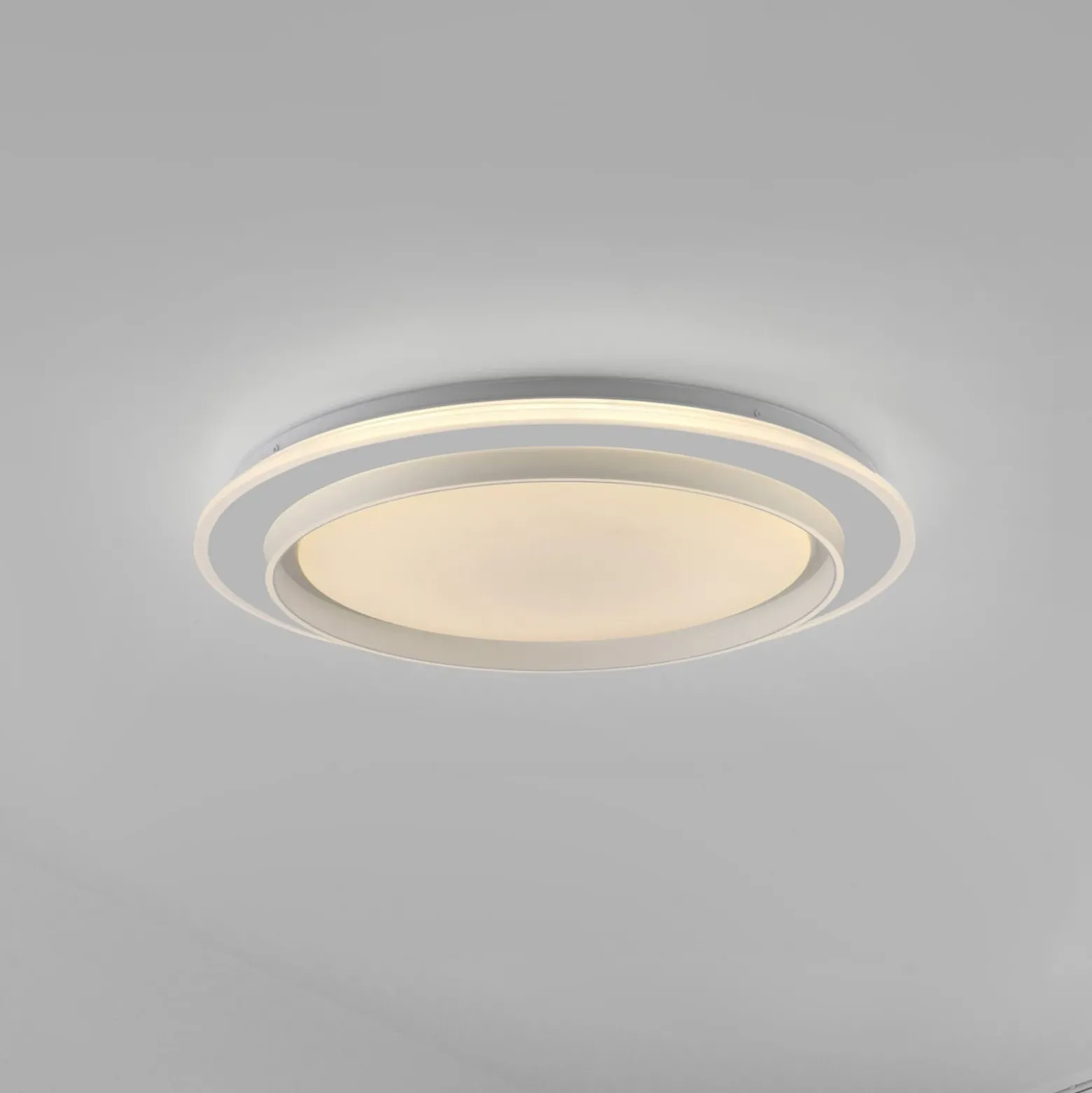 JUST LIGHT. Lámpara LED de techo Lago Ø 49,3 cm CCT control remoto