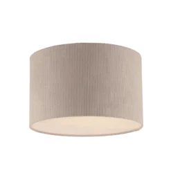 JUST LIGHT. Plafón Duro, tejido, beige
