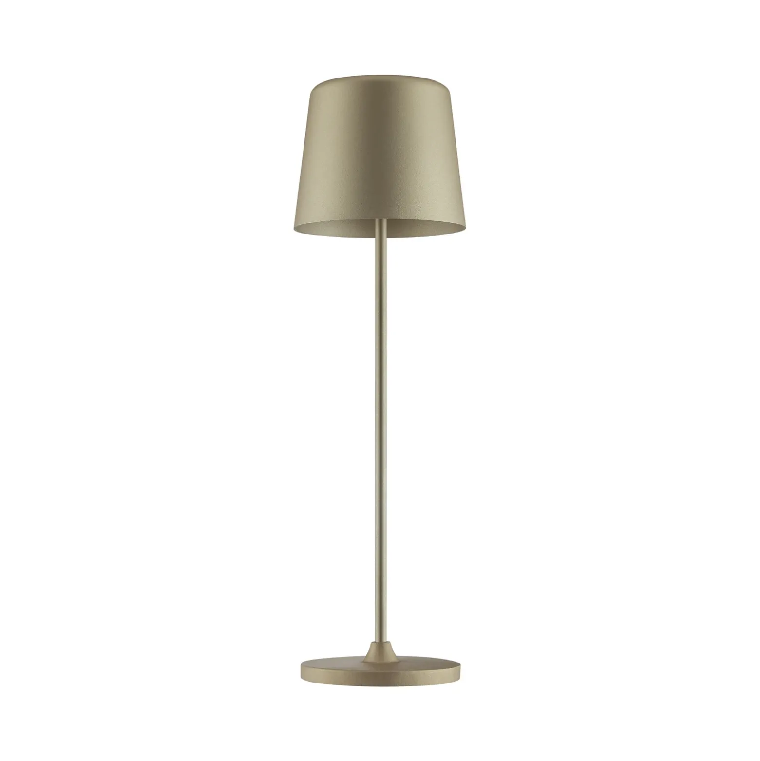 Kaami lámpara de mesa LED recargable, atenuable oro mate