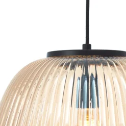 Kaizen lámpara colgante, Ø 35 cm, ámbar, cristal