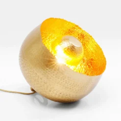 KARE Apollon lámpara de mesa oro mate Ø 28 cm