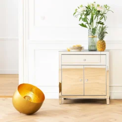 KARE Apollon lámpara de mesa oro mate Ø 35 cm