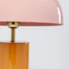 Kare Josy lámpara de mesa, rosa/naranja, acero, altura 51 cm