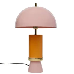 Kare Josy lámpara de mesa, rosa/naranja, acero, altura 51 cm