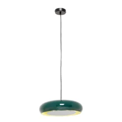 KARE Lia lámpara colgante, azul, acero esmaltado, 38 cm