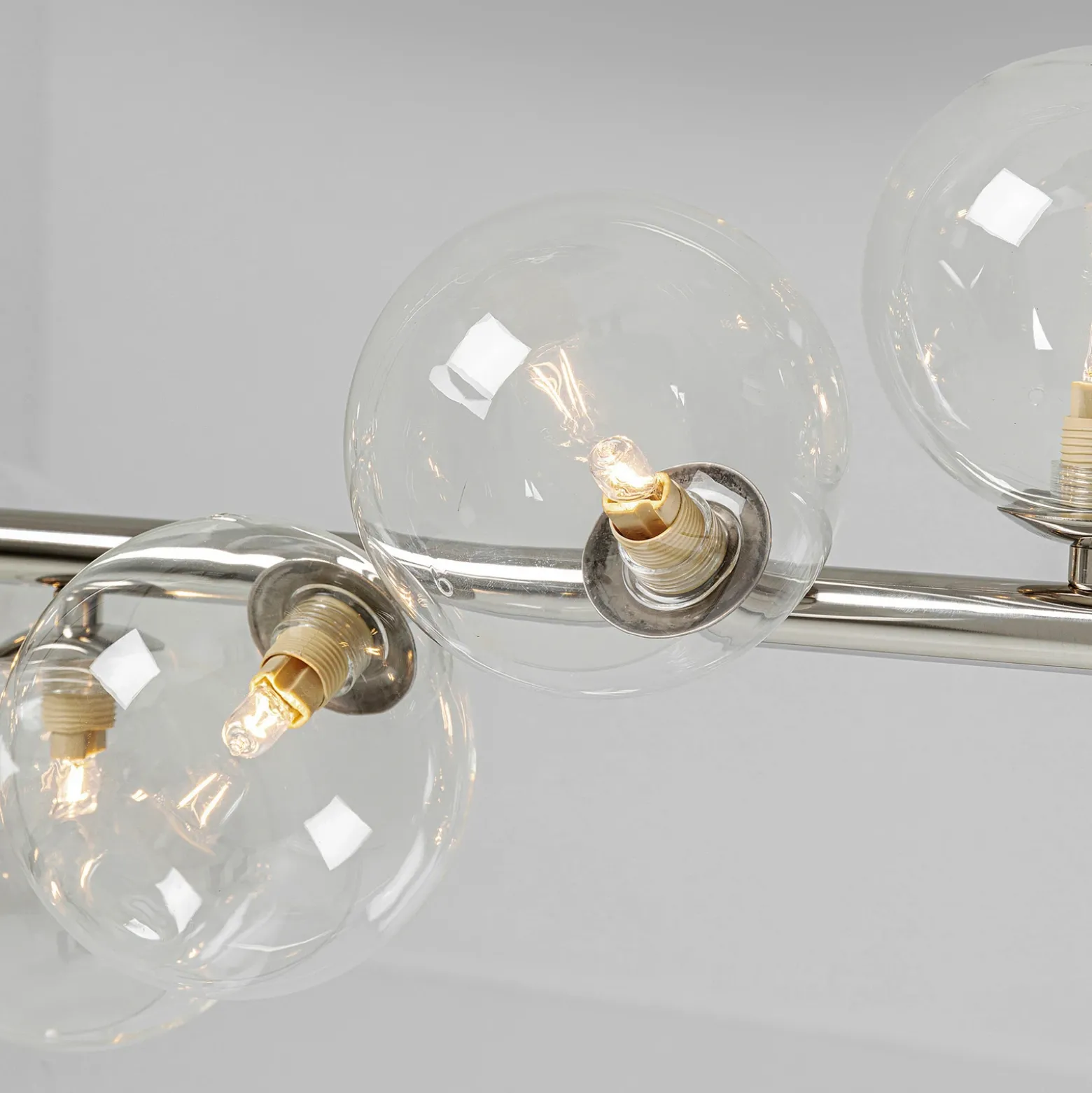 Kare Lámpara colgante Scala Balls, plata