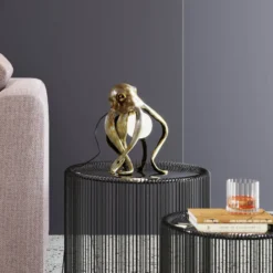 Kare Lámpara de mesa Animal Octopus en oro