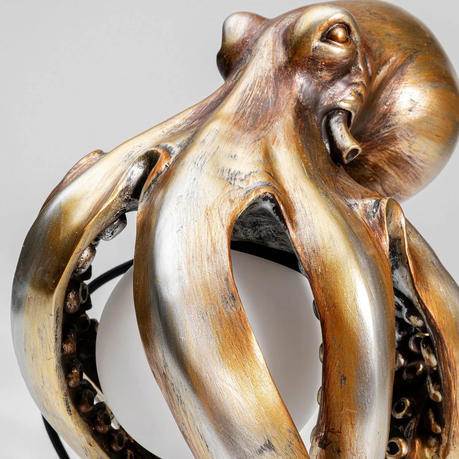 Kare Lámpara de mesa Animal Octopus en oro