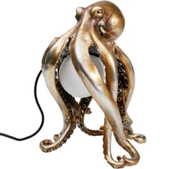 Kare Lámpara de mesa Animal Octopus en oro