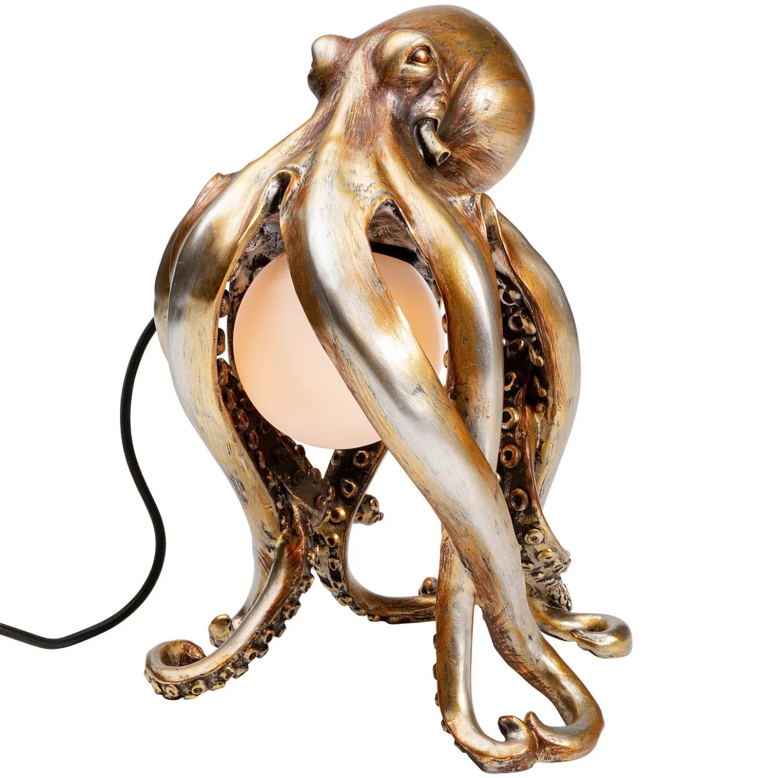 Kare Lámpara de mesa Animal Octopus en oro