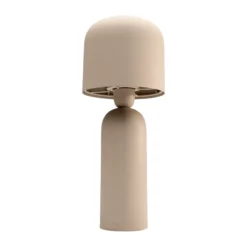 KARE Lámpara de mesa Maya, beige, acero, altura 39 cm