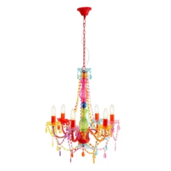 Kare Starlight Rainbow lámpara de araña de 6 luces