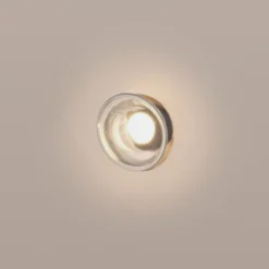 Karman Agua aplique LED, IP44, vidrio transparente