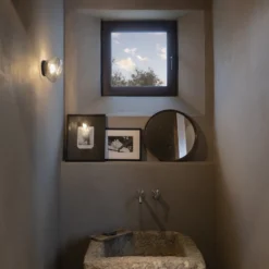 Karman Agua aplique LED, IP44, vidrio transparente