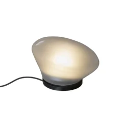 Karman Agua de mesa LED Ø13cm vidrio esmerilado