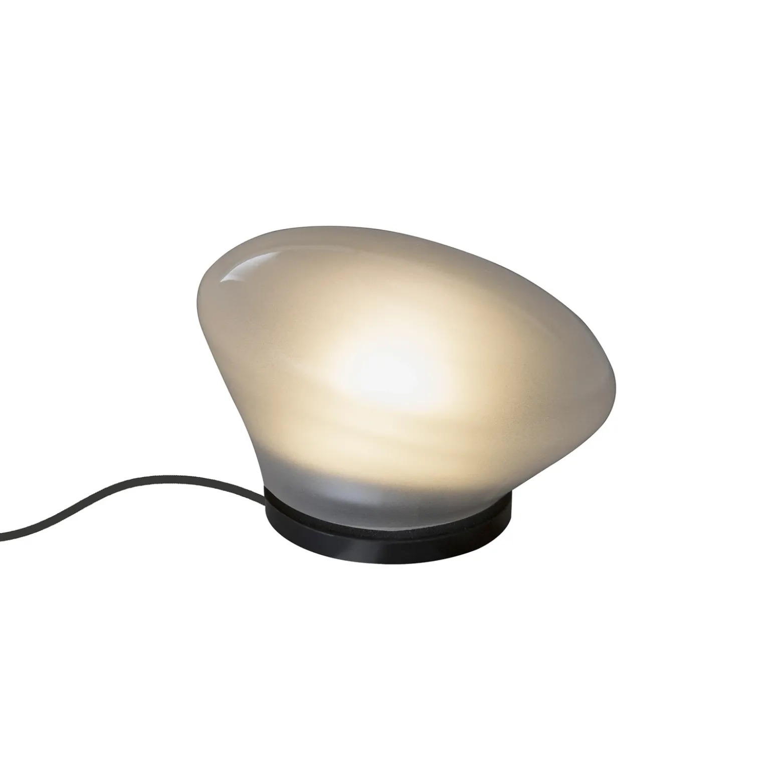 Karman Agua de mesa LED Ø13cm vidrio esmerilado