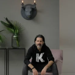 Karman Corrado lámpara de pared gris
