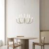 Karman Snoob lámpara de araña, blanco, Ø 73 cm, aluminio, 20 luces.